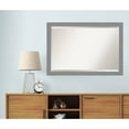 thumbnail image 3 of Dove Greywash Narrow Beveled Wood Bathroom Wall Mirror, 3 of 11