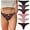 6pack Print, variant on No Show Panties for Women Seamless Breathable Underwear Invisible Hipster Thong 6 Pack XS-XL
