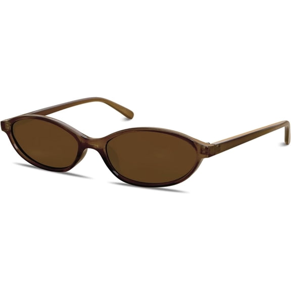 Retro Oval Sunglasses For Women Cat Eye 90s UV Protection