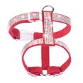 thumbnail image 2 of SPRING PARK Dog Harness for Small Dogs Collar Adjustable Collar Puppy Cat Dog Harness Chest Strap Dogs Supplies Accessories Rhinestone Dog Necklace Faux Leather, 2 of 7