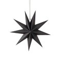 thumbnail image 1 of Decoración navideña de estrellas colgantes, estrellas de papel puntiagudas negras para bricolaje, decoraciones navideñas para bodas de invierno, decoraciones navideñas (2 unidades,, 1 of 4