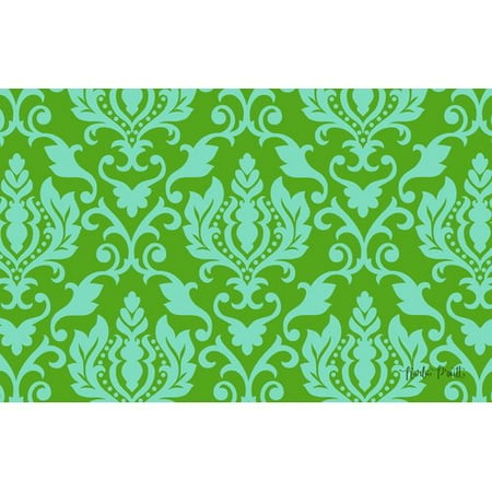 Manual Woodworkers & Weavers Francie Damask Green Area Rug