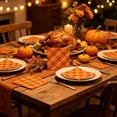 thumbnail image 6 of Thanksgiving Disposable Paper Napkin Vintage Style Plaid Print 24Pcs Holiday Tableware for Home Party Picnic Camping, 6 of 6