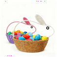 thumbnail image 4 of Easter Basket with Bunny Shape Handle, Empty Wicker Bunny Basket for Easter Eggs, Cute Organizing Basket Easter Decorations for Picnic Gift Packing Candy Storage Party Supplies Brown, 4 of 5