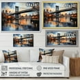 thumbnail image 4 of Designart "Blue Bridge Urban Reflections Slate" Architecture Floater Framed Wall Decor, 4 of 7