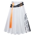 thumbnail image 4 of Halloween Costume Pop Star Stage Outfit Black Gold Crop Top and Long Skirt 2-Piece Outfit,Pop Idol Dress Up Set for Halloween,Cosplay and Theme Parties,Size 140, 4 of 7