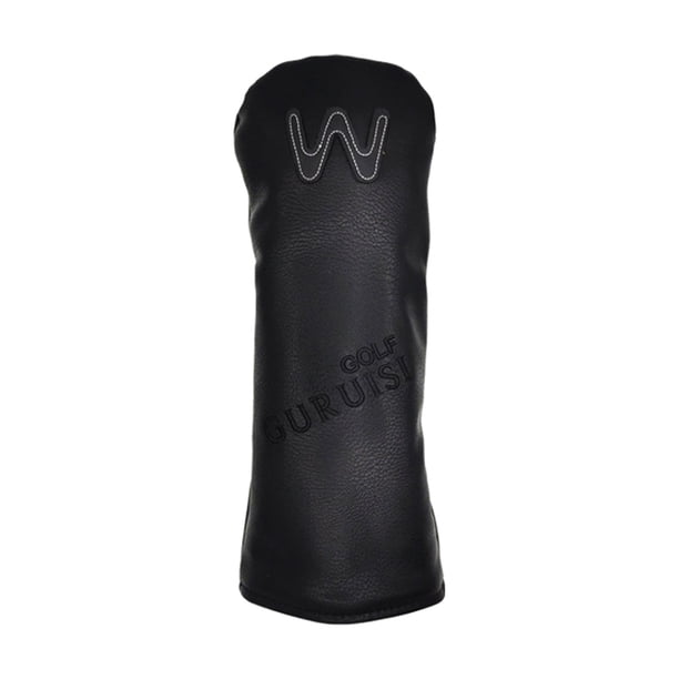 Funda de cuero para palos de golf UT Putter y palos de madera. Funda de cuero para palos de calle. Negro 3 35x12cm