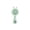 Green, variant on Adorable Rabbit Shaped Portable Personal Desk Fan Rechargeable Cordless Fan for Home Desktop Bedside Table and Travel Compact Air Circulator Gift, 1Pack Blue
