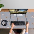thumbnail image 4 of Long Mouse Pads for Desk,Blue Boho Bohemia Rainbow Hearts Pattern Desk Mats on Top Of Desks, Desk Mouse Pad Extra Large with 3mm Non-Slip Base and Stitched Edge for Gaming,Office,Work,Home 47.3"x23.6", 4 of 6