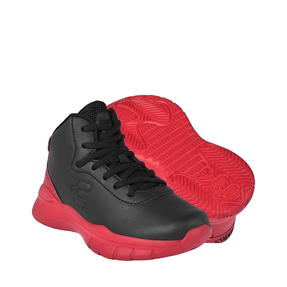 TENIS CHARLY NIÑO 1079317004 SIMIPIEL NEGRO 18-21