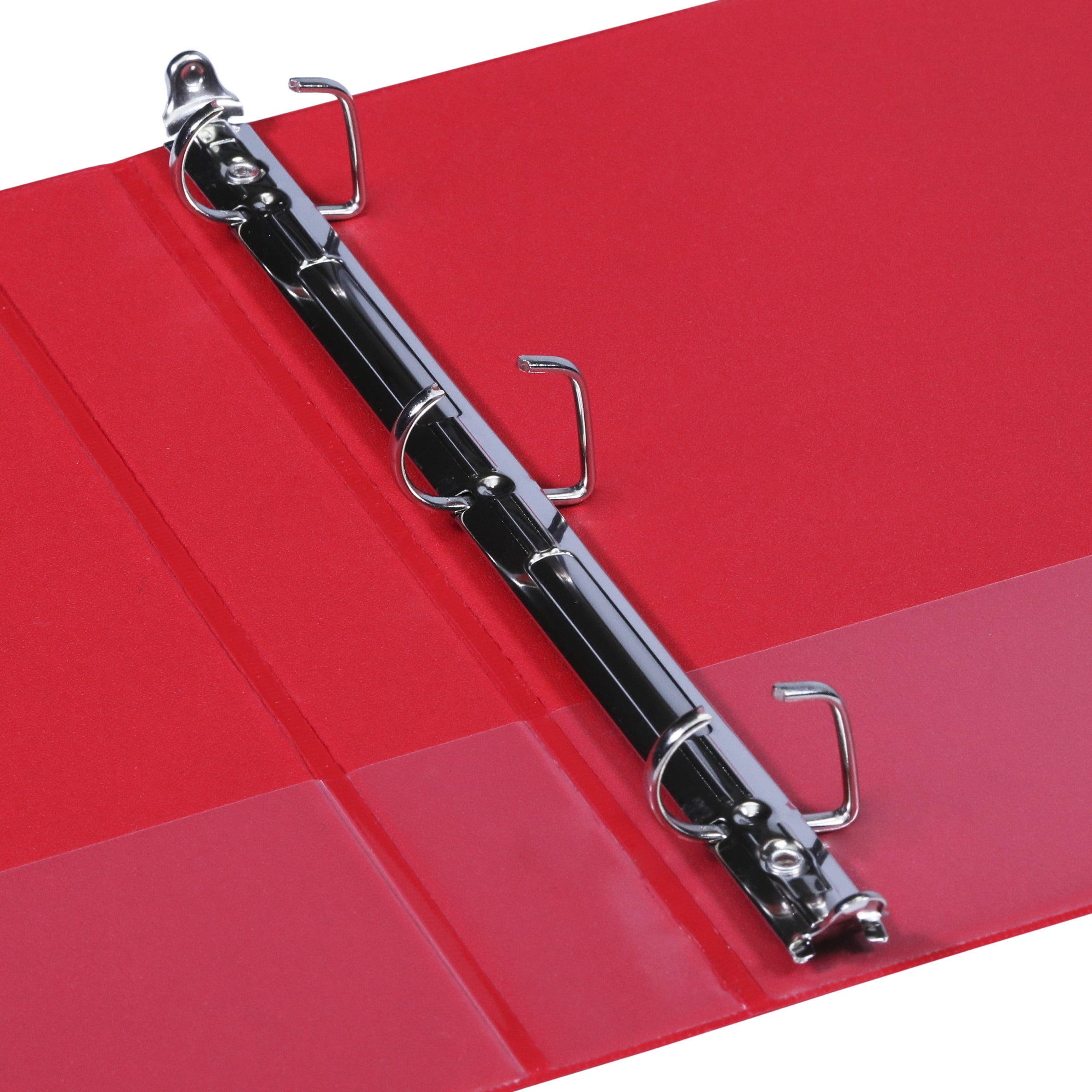 Pen+Gear Durable View 3-Ring Binder with 1-inch Rings 4-Pack (Red)