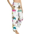 thumbnail image 2 of Daiia Yoga Dogs Poses Women's Sleep Pant with Pockets and Drawstring,Pajama Pants-Small, 2 of 9