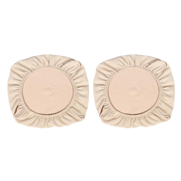 2 fundas elásticas para asientos de sillas, para bodas, banquetes y fiestas. Beige_M