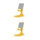thumbnail image 1 of Monstrate Soporte para teléfono Cuna ajustable Dormitorio Soporte para tableta para el hogar Soporte de plástico reutilizable Soporte para ver Amarillo 2Conjunto, 1 of 6