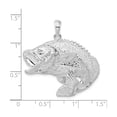 thumbnail image 3 of Sterling Silver Largemouth Bass Pendant Necklace for Men and Women, Detailed Fish Jewelry with Scales and Fins, Outdoor Nature Symbol for Anglers and Fishing Enthusiasts, 3 of 6
