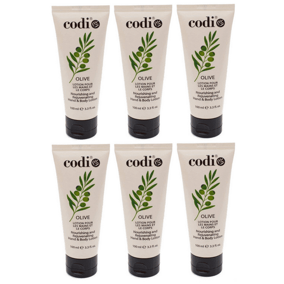 Codi Olive Hand and Body Lotion 100ml / 3.3 fl oz (Pack of 6)