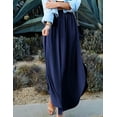 thumbnail image 3 of Doublju Women's Smocked Waist Band Maxi Skirt, 3 of 3
