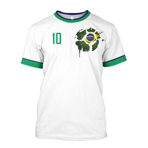 Brazil Jersey Men T-shirt O-Neck Oversized Short Sleeve Men