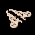thumbnail image 5 of YESTUNE 1 Pair Wood Carved Corner Onlay Applique Frame Decor Furniture Unpainted Home, 5 of 12