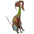 thumbnail image 6 of DecMode 19" Indoor Outdoor Dog Garden Sculpture with Floral Pattern, 6 of 8