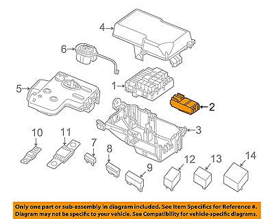 Dodge CHRYSLER OEM 12-18 Journey 2.4L-L4 Fuse Relay-Distribution Box 68143317AF