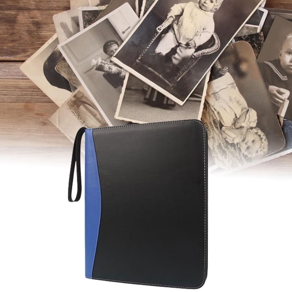 Carpeta de fotos de 9 bolsillos Perfecl álbum para archivos azul oscuro 720 tarjetas