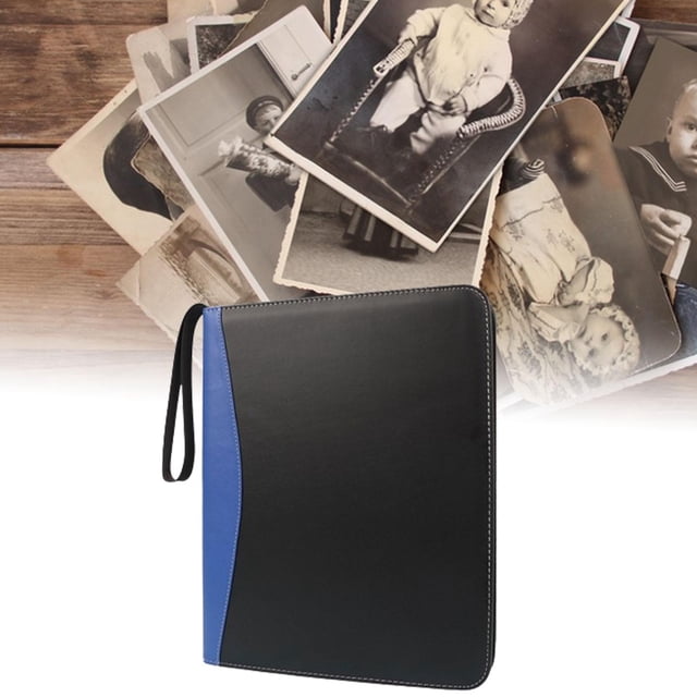 Carpeta de fotos de 9 bolsillos Perfecl álbum para archivos azul oscuro 720 tarjetas