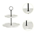 thumbnail image 6 of Mornei 2 Tier Cupcake Stand Display Stand Plate Serving Platter Tiered Serving Tray for White, 6 of 9