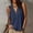 Navy, variant on Women's Summer Solid Color Top Women's Summer Solid Color Ruffled Wave Neck Sleeveless Top Pink S