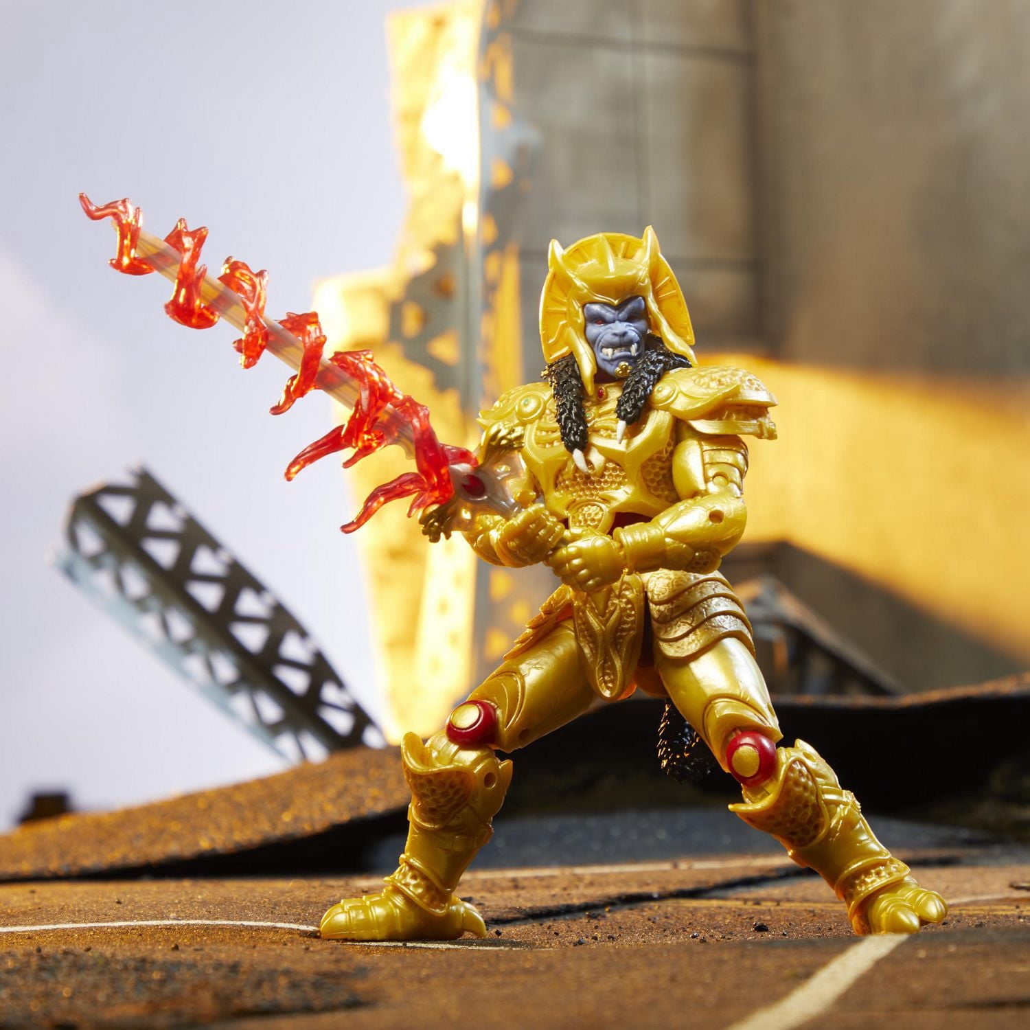 Power Rangers Lightning Collection Mighty Morphin, figurine Goldar de collection haut de gamme de 15 cm, avec accessoires
