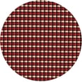thumbnail image 3 of Round Fitted Tablecloth 52 Inch, Line Stripes Check Fitted Round Table Cover Elastic Stretch Tablecloth Heat Resistant Table Cloths Holiday Table Cover for Restaurant, Picnic, Indoor Outdoor, 3 of 8
