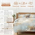 thumbnail image 6 of Retro Ocean Coral Bedding Duvet Cover Set Twin Size 4 Pieces Marine Life Starfish Watercolor Bedding Set with Zipper Closure, 1 Comforter Cover 68x86 Inches 1 Flat Sheet & 2 Pillow Cases, 6 of 7