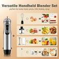 thumbnail image 7 of VIVEFOX Immersion Hand Blender Handheld, 6-in-1 800W 10 Speed Control Multifunctional Electric Stick Blender with Stainless Steel Blades, 7 of 7