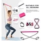 thumbnail image 3 of Kit de barra de Pilates con bandas de resistencia, bandas de resistencia portátiles y barras de ejercicios de Pilates MFZFUKR CPB-DE-SSW669-1, 3 of 5