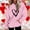 Pink, variant on BLTIBY Valentine's Day Sweatshirt for Women Hooded Spring Autumn Funny Love Heart Graphic Valentines Shirt Casual Valentines Round Neck Long Sleeve Pullover Tops 2025 Beige L