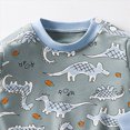 thumbnail image 6 of NOLDARES Kids Toddler Boy Pajamas Pj Set Long Sleeve Snug Fit Soft & Cozy Sleepwear Loungewear 2-Pack 6-12 Months 12-24 Months 2t 3t 4t 5t 6t 7t 8t 9t Children,Grey,0-3 M, 6 of 9