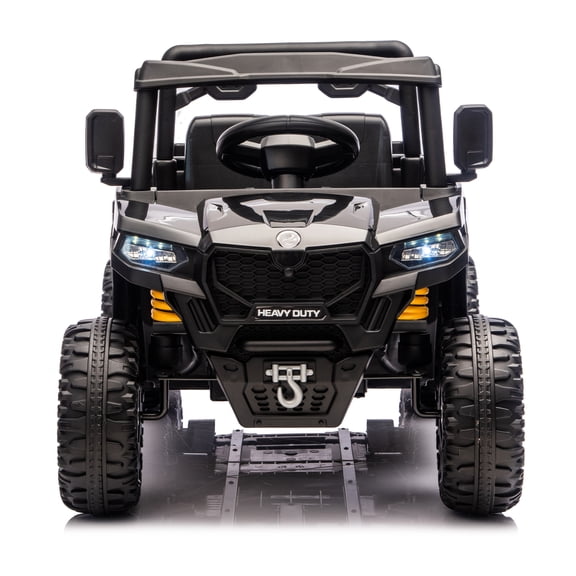 24V 400W Kids Ride On Six-Wheel Electric Dump Truck with 2.4G Remote Control 4WD Suspension Bluetooth for Ages 3-5