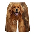 thumbnail image 3 of guisaled Mens Swimsuit Trunks Mens Swim Trunks Quick Dry Drawstring Elastic Waist Bathing Suit Swimming Board Shorts Cute Dog Printed Beach Shorts Swimwear, 3 of 5