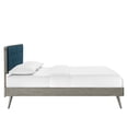 thumbnail image 6 of Modway Bridgette Twin Wood Platform Bed With Splayed Legs, Gray Azure, 6 of 12