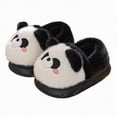 thumbnail image 7 of HCNTES Toddler Slippers Litte/Big Kids Cute Design House Shoes Baby Girls Boys Plush Indoor Slipper Washable Children's Soft Winter Warm Shoes(Black,3.5), 7 of 7