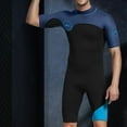thumbnail image 3 of Mens 2mm Shorty Wetsuit Diving Snorkeling Swimming Suit Jumpsuit Dark XL, 3 of 7