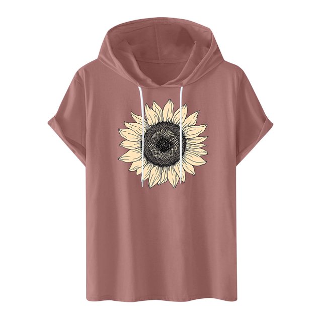 Blusa con capucha de manga corta para hombre, informal, con estampado, a la moda, con capucha, camiseta deportiva de manga corta, blusa de poliéster para hombre