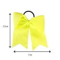 thumbnail image 5 of Motique Accessories Jumbo Bow Pony with Tails for Adult Females and Girls (Neon Yellow), 5 of 5