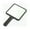 Black, variant on 1PC Eyelash Extension Handheld Makeup Mirror Square Makeup Vanity Mirror with Handle Hand Mirror SPA Salon Compact Mirrors