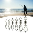 thumbnail image 5 of Beisidaer Ball Bearing Fishing Swivel With Oval Split Ring Fishing Tackle Connector, 5 of 6