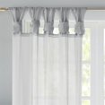 thumbnail image 4 of Madison Park Ceres Paire de Voiles Torsadés en Polyester Gris Clair, 4 of 7