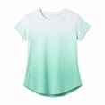 thumbnail image 2 of SGMVNU Girls Athletic Shirts Casual Crewneck Short Sleeve Gym Workout Tops Summer Tees for Toddler and Youth Kids, Size 6-7 Years, Color C, 2 of 2