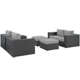 thumbnail image 3 of Modway Sojourn 5 Piece Outdoor Patio Sunbrella® Sectional Set, Multiple Colors, 3 of 5