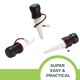 thumbnail image 5 of Estacas de riego para plantas de jardín y ventanas, riego por goteo automático, picos de agua para plantas en interiores o exteriores, bebedero automático para plantas, 5 of 5