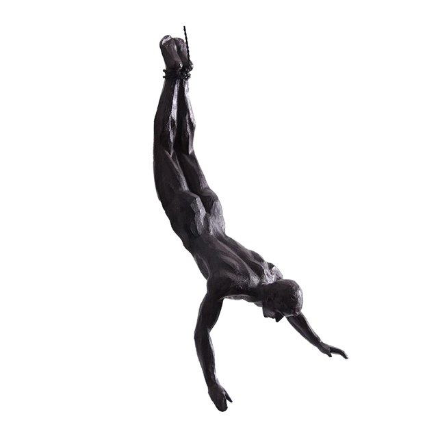 Esculturas de Ped de de Resina Retro Nórdica pa Hombre, Bra de Estatuil Creativa a Mano, Escultura de Decoración tística Pa Baoblaze Escultura colgante de pared